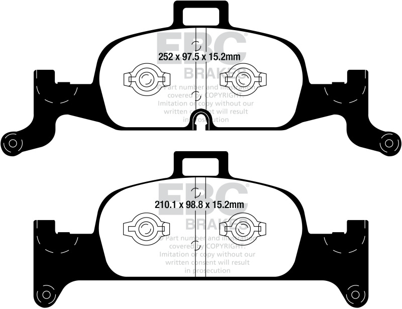 EBC S10 Brake Pad and Rotor Kit (1x ebcDP22290, 1x ebcGD2026) thumbnail 9