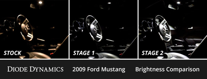 Diode Dynamics 05-09 d Mustang Interior LED Kit Cool White Stage 1 thumbnail 9