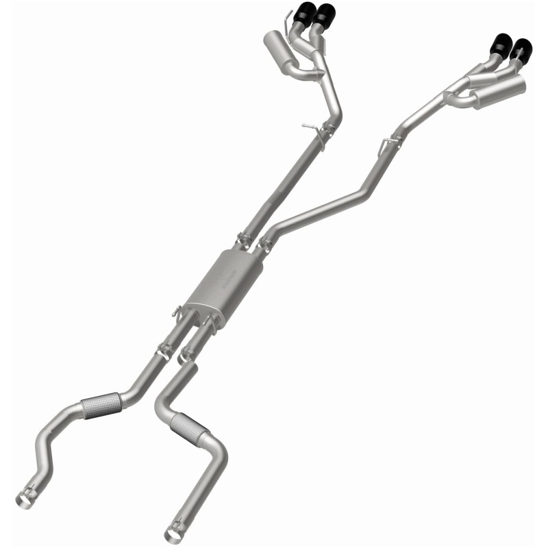 MagnaFlow 20-21 Ford Explorer 3.0L V6 Dual Exit Quad Black Chrome Tip Street Series Cat-Back Exhaust thumbnail 9