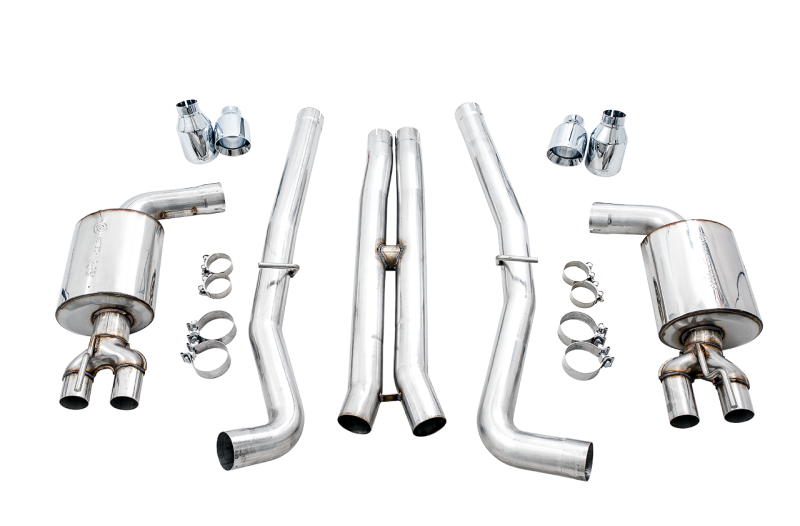 AWE Tuning 2015+ Dodge Challenger 6.4L/6.2L Non-Resonated Touring Edition Exhaust - Use Stock Tips thumbnail 7