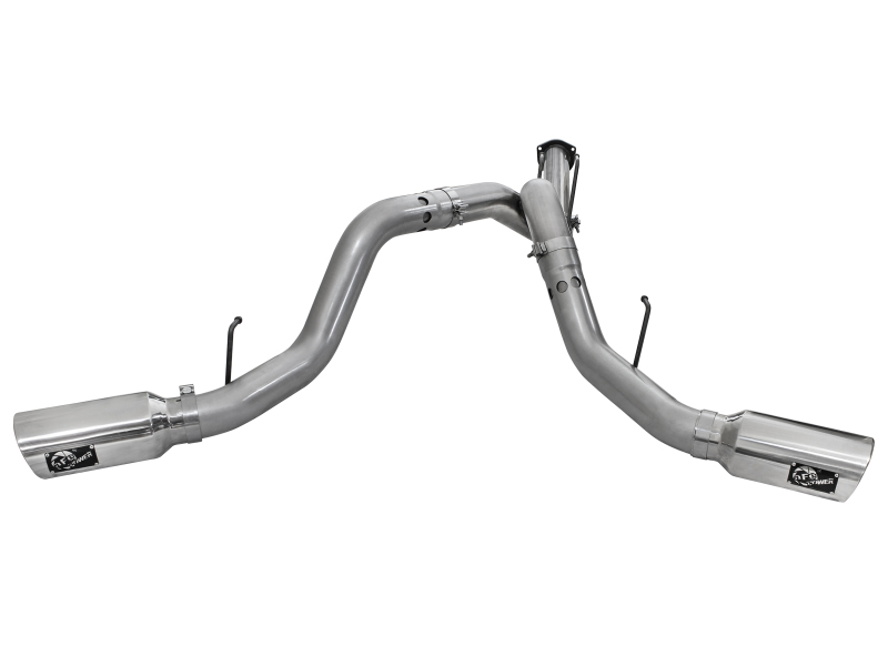aFe LARGE BORE HD 4in 409-SS DPF-Back Exhaust w/Polished Tip 11-14 Ford Diesel Trucks V8-6.7L (td) thumbnail 9