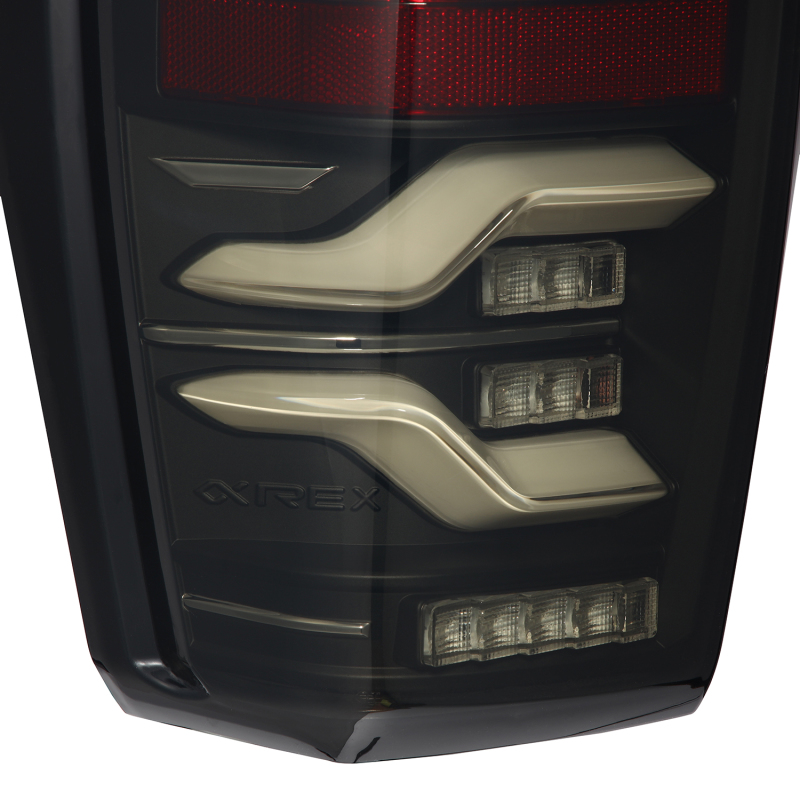 AlphaRex 16-21 Toyota Tacoma LUXX LED Taillights Blk w/Activ Light/Seq Signal thumbnail 5