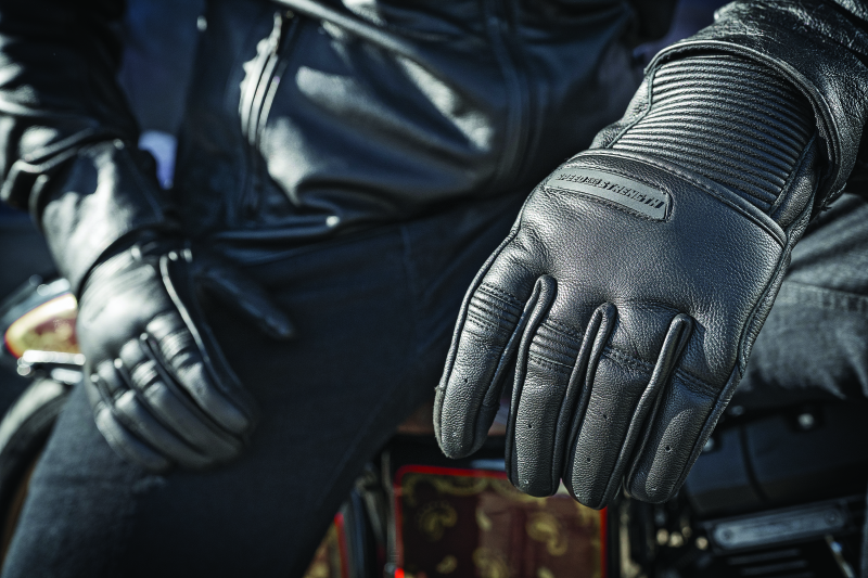 Speed and Strength Off the Chain Leather Gloves Black - Small thumbnail 3