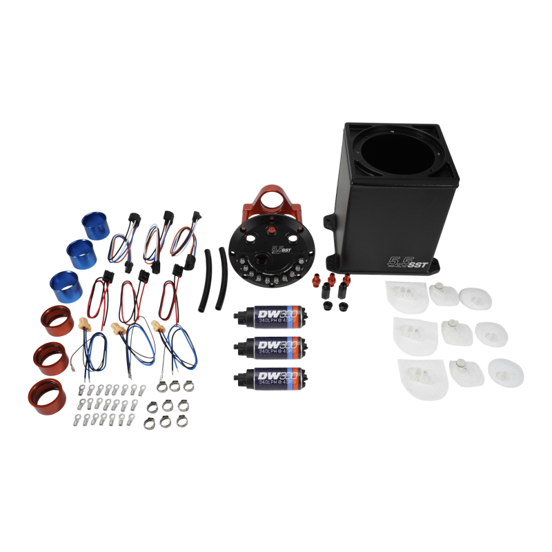 DeatschWerks 5.5L Modular Surge Tank Includes 3 DW300 Fuel Pumps thumbnail 4