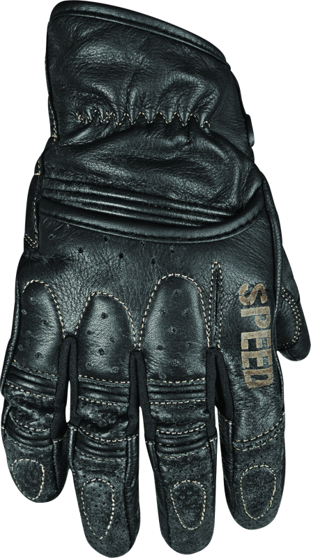 Speed and Strength Rust and Redemption Leather Gloves Black - 2XL thumbnail 3