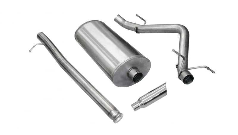 Corsa 2007-2009 Chevrolet Silverado Crew Cab/Short Bed 1500 6.2L V8 Polished Sport Cat-Back Exhaust thumbnail 2