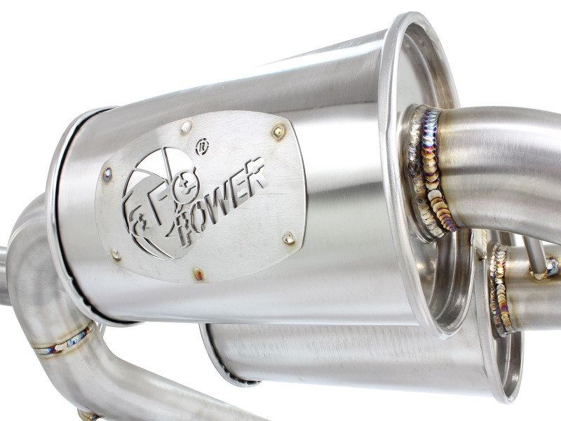 aFe MACHForce XP 2.5in Axle Back Stainless Exhaust w/ Black Tips 07-13 BMW 335i 3.0L L6 (E90/92) N55 thumbnail 9