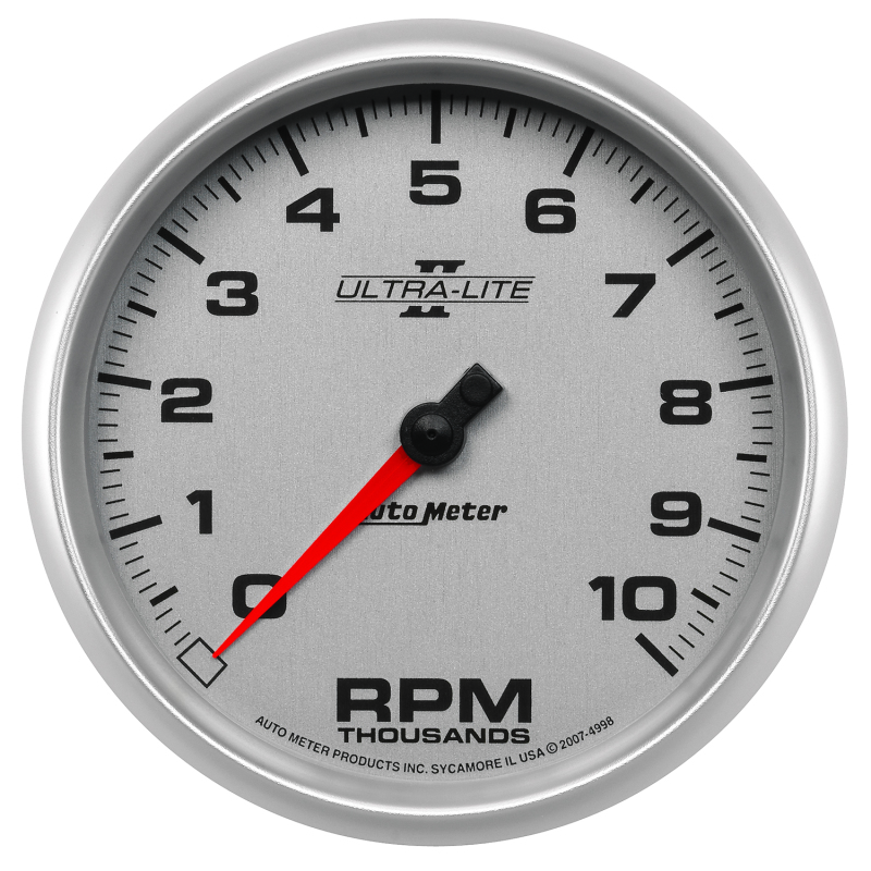 Autometer Ultra-Lite II 5 Inch 10000 RPM In-Dash Tachometer thumbnail 3