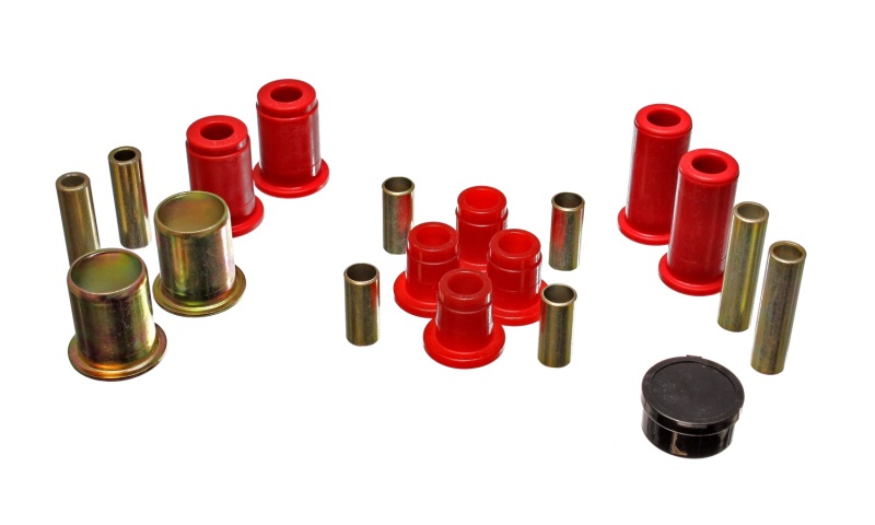 Energy Suspension 87-96 Dodge Dakota 2WD Red Front End Control Arm Bushing Set thumbnail 3