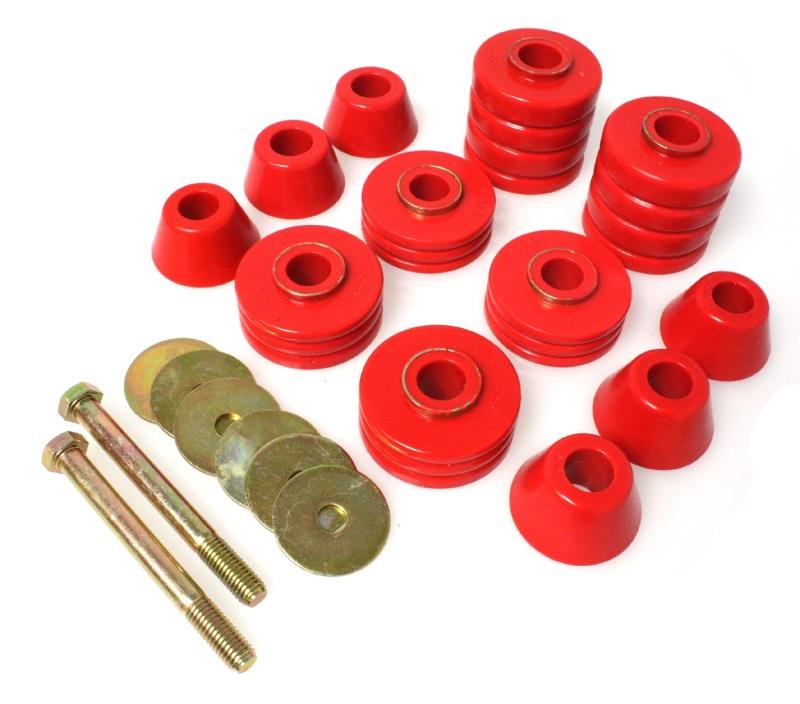 Energy Suspension GM Body Mounts - Red thumbnail 5