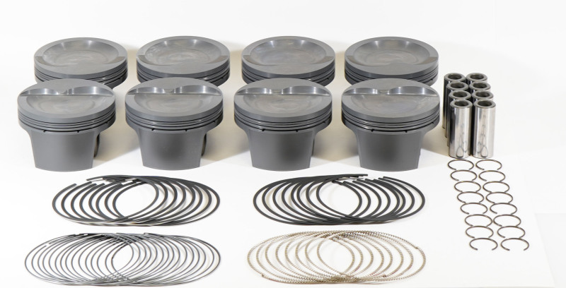 Mahle MS Piston Set SBF 408ci 4.030in Bore 4.000in Stroke 6.2in Rod .927 Pin -20cc 10.1 CR Set of 8 thumbnail 2