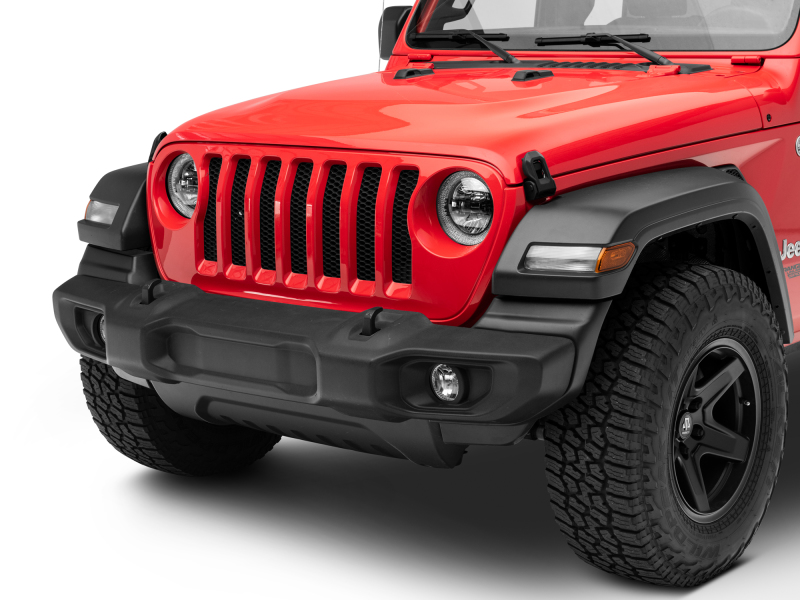 Raxiom 18-22 Jeep Wrangler JL/JT Axial 9-Inch LED Headlights w/RGB Halo- Black Housing (Clear Lens) thumbnail 4