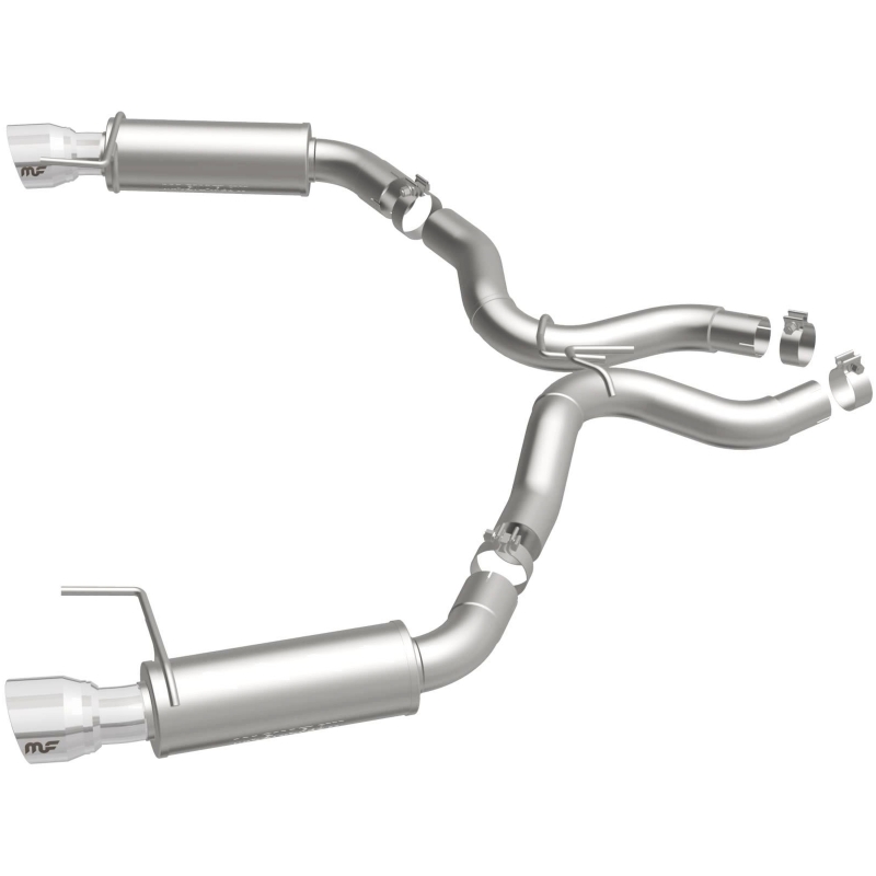 MagnaFlow Axle Back, SS, 3in, Competition, Dual Split Polished 4.5in Tip 2015 Ford Mustang GT V8 5.0 thumbnail 8