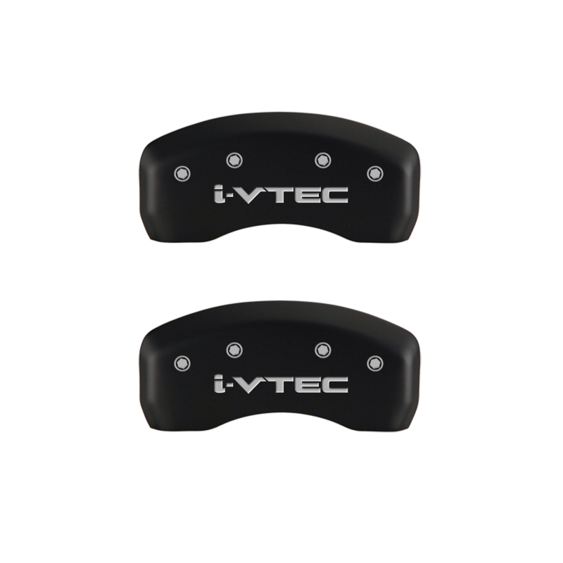 MGP 4 Caliper Covers Engraved Front & Rear i-Vtec Red finish silver ch thumbnail 9