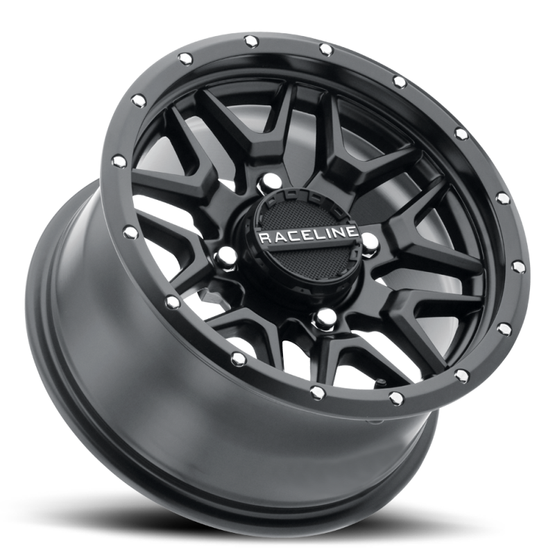 Raceline A94B Krank 14x7in / 4x137 BP / 38mm Offset / 110.18mm Bore - Satin Black Wheel thumbnail 2