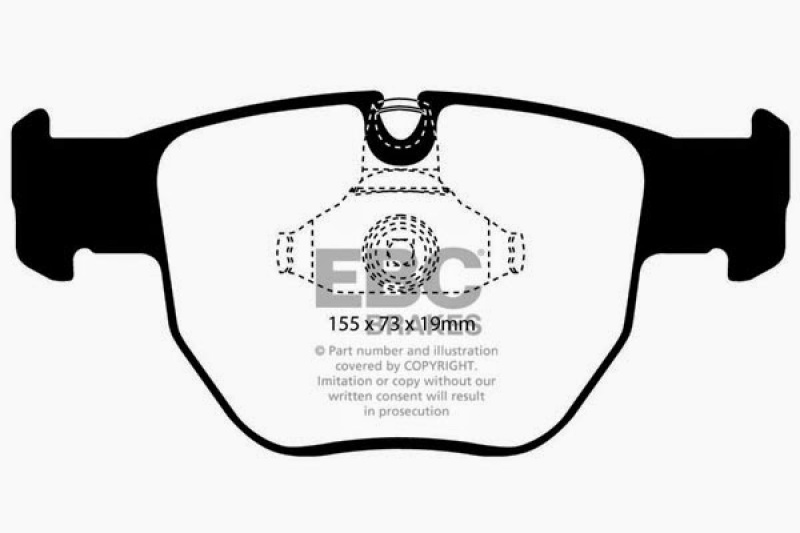 EBC 03-05 Land Rover Range Rover 4.4 Ultimax2 Front Brake Pads thumbnail 4