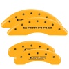 MGP 4 Caliper Covers Engraved Front Gen 5/Camaro Engraved Rear Gen 5/SS Yellow finish black ch thumbnail 8