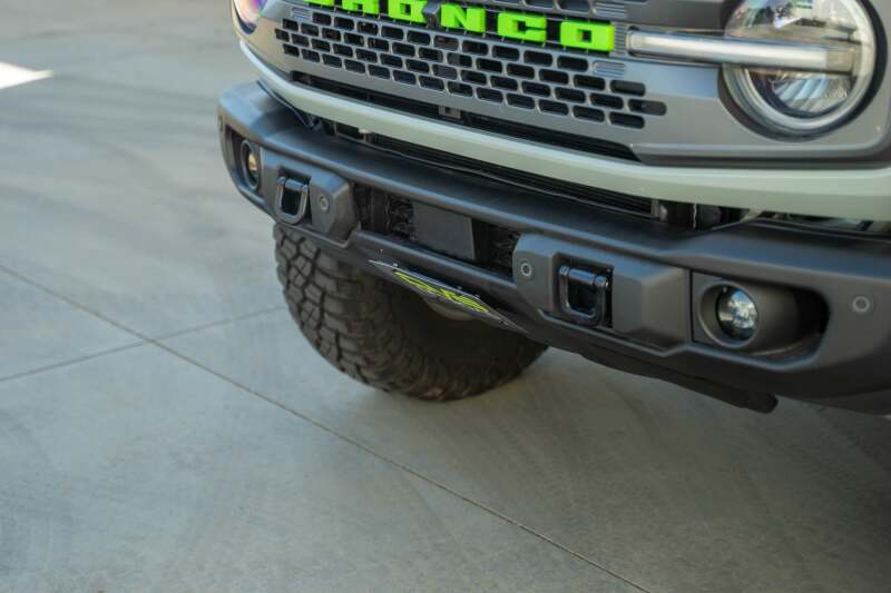 DV8 Offroad 2021 Ford Bronco Capable Bumper Slanted Front License Plate Mount thumbnail 8