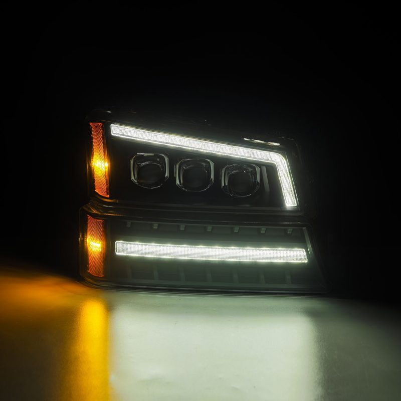 AlphaRex 03-06 Chevy Silverado 1500/2500HD/3500HD/Avalanche Black NOVA LED Proj Headlights thumbnail 6