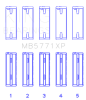 King Engine Bearings Hyundai G4KF Crankshaft Main Bearing Set thumbnail 6