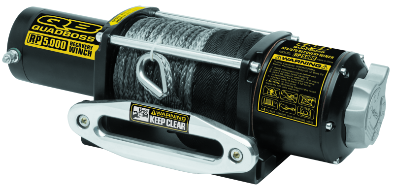 5,000 lbs. Quadboss Winch 608851 Winch, Electric, Pull Rating, Hawse Fairlead, 50 ft. Synthetic Rope Length, Wired and Wireless Remote, Kit thumbnail 8