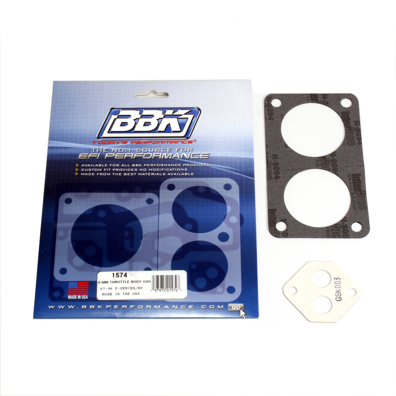BBK 87-03 Ford F Series Truck Twin 61mm Throttle Body Gasket Kit thumbnail 2