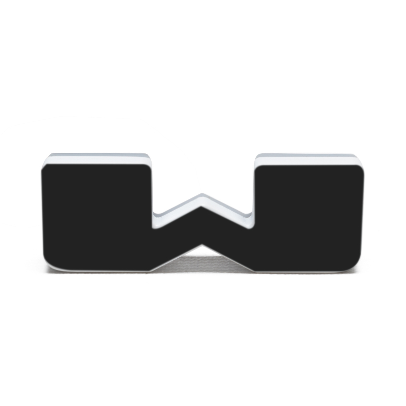 ORACLE Lighting Universal Illuminated LED Letter Badges - Matte Blk Surface Finish - W thumbnail 8