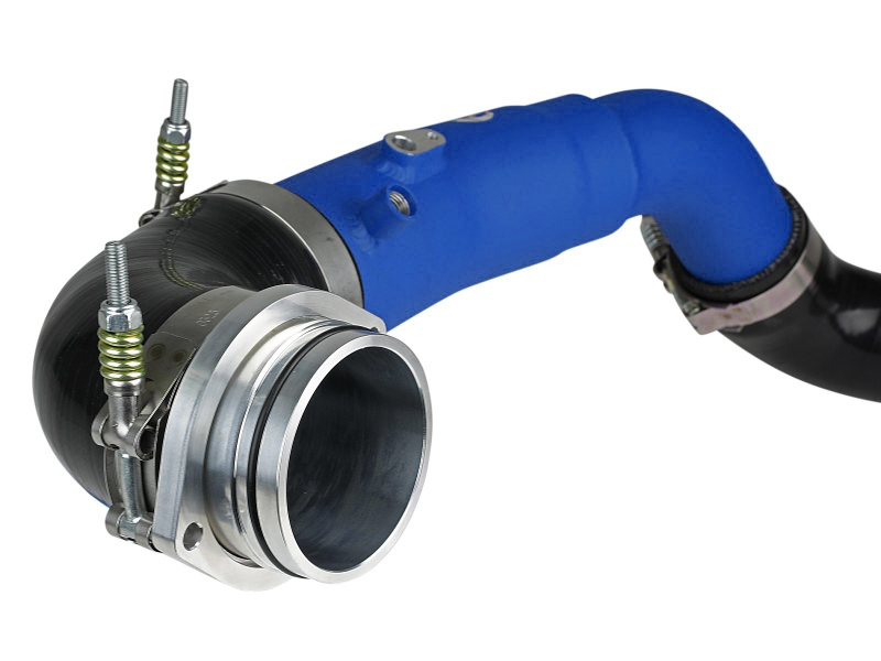 BladeRunner 2-1/2 IN to 3 IN Aluminum Hot-Side Charge Pipe Blue