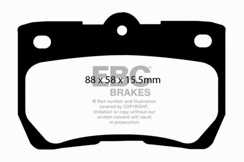 EBC S4 Kits Redstuff Pads and USR Rotors (1x ebcDP31586C, 1x ebcUSR7637) thumbnail 8