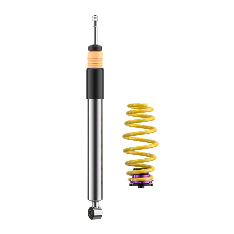KW Street Comfort Coilover Kits 18010075 Kits, Comfort, 0.8 - 1.8 in. Lowered Front, 0.8 - 1.8 in. Lowered Rear, Natural/Black Shocks, Yellow Spring, Audi, Kit thumbnail 6