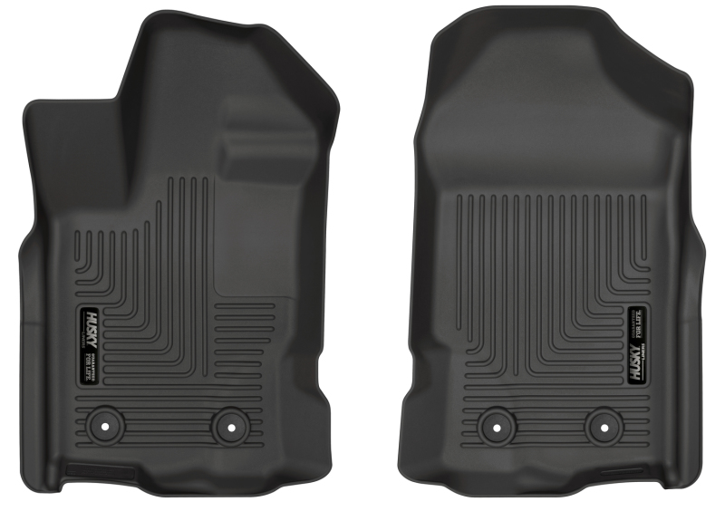 Husky Liners 2019 Ford Ranger SuperCrew Cab & SuperCab WeatherBeater Black Floor Liners thumbnail 3