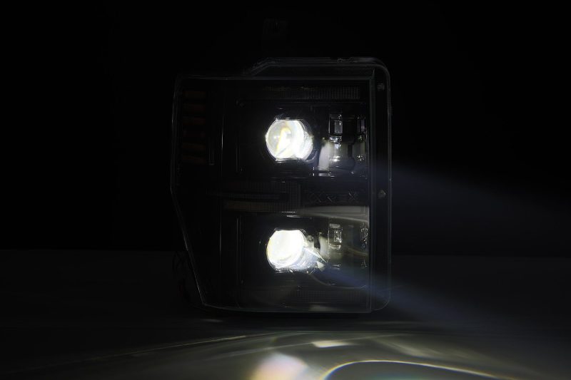 AlphaRex 08-10 Ford F250-550 LUXX-Series LED Projector Headlights Alpha-Blk w/Activ Light/Seq Signal thumbnail 9
