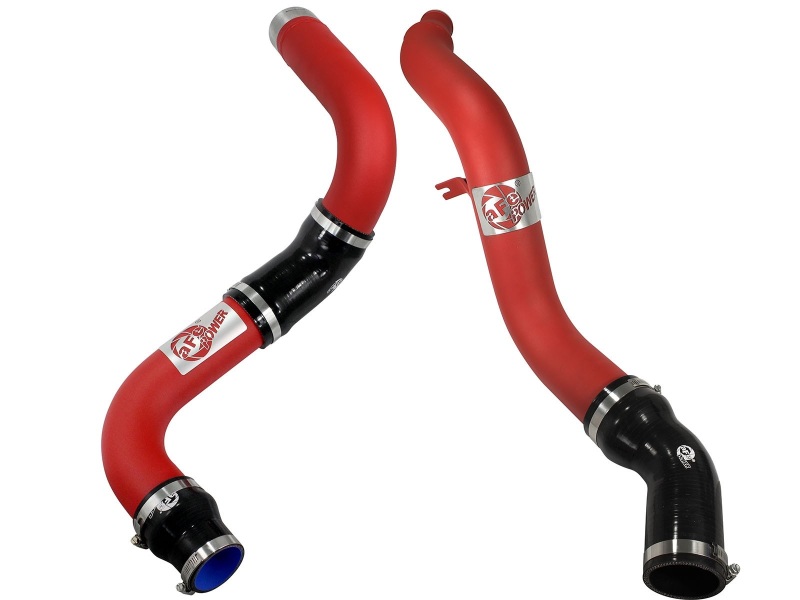 BladeRunner 3 IN Aluminum Hot and Cold Charge Pipe Kit Red