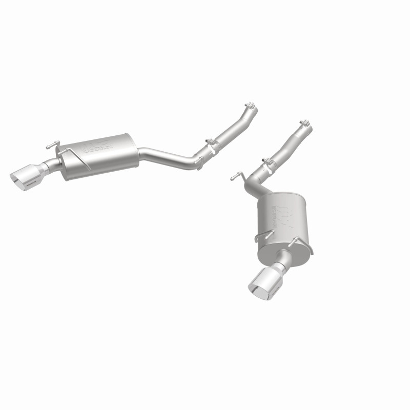 MagnaFlow Axle-Back Stainless Dual Split 4in Polished Tips 10-15 Chevrolet Camaro Convert. 3.6L V6 thumbnail 7