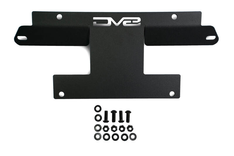 DV8 Offroad 21-22 Ford Bronco Factory Front Bumper License Relocation Bracket - Front thumbnail 3