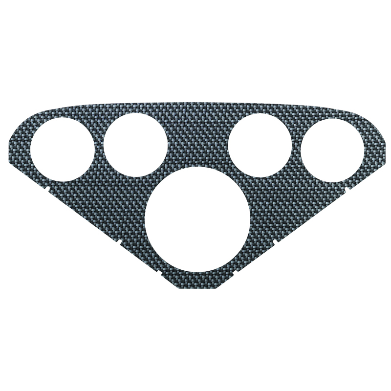 AutoMeter Faceplate For PN 2208 Optional Silver Carbon Look