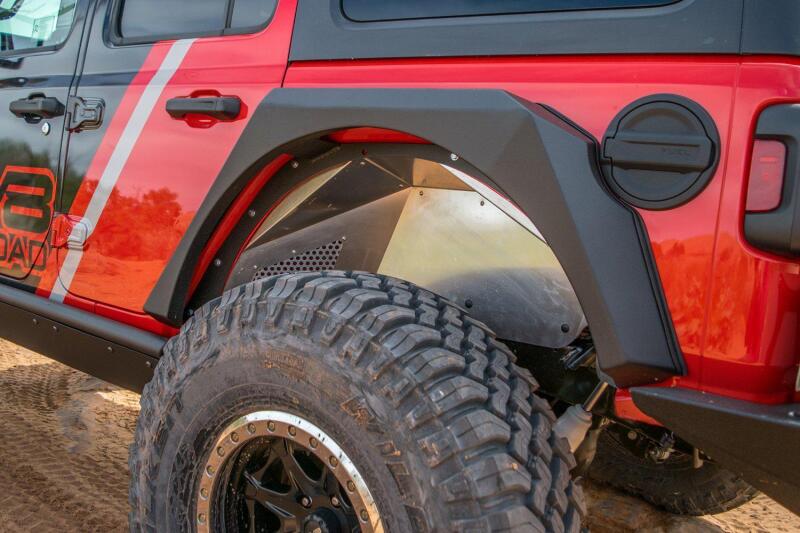 DV8 Offroad 2018+ Jeep Wrangler JL Rear Inner Fenders - Black thumbnail 4