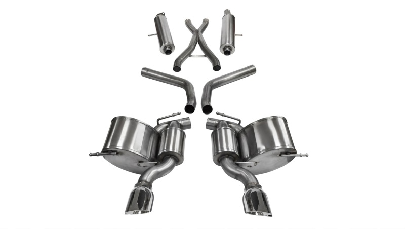 Corsa 2012-2013 Jeep Grand Cherokee 6.4L V8 Polished Sport Cat-Back Exhaust thumbnail 4