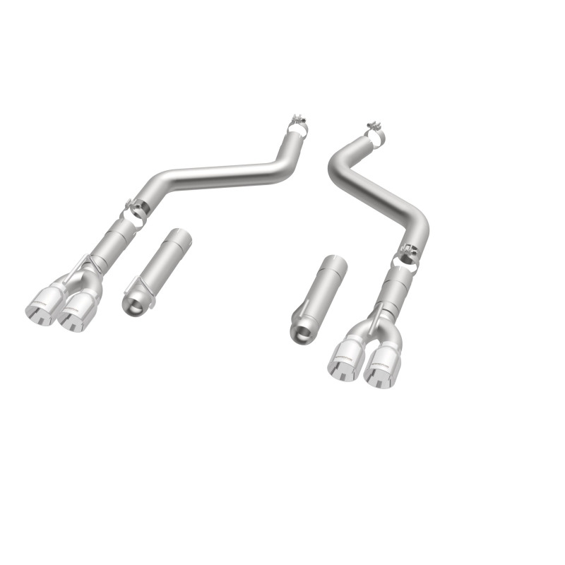 MagnaFlow Axle-Back, SS, 3in, Quad Split Rear 3.5 Tips 2015 Dodge Challenger incl SRT Hellcat thumbnail 7