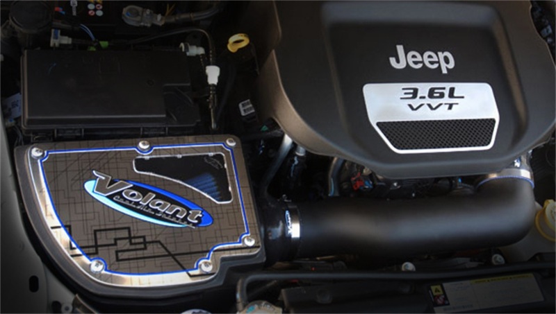 Volant 12-18 Jeep Wrangler 3.6L V6 Pro5 Closed Box Air Intake System thumbnail 2