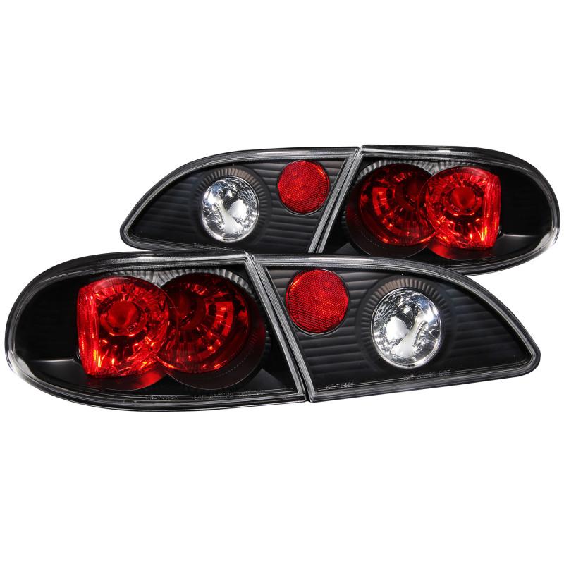 ANZO 1998-2002 Toyota Corolla Taillights Black thumbnail 2