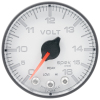 Autometer Spek-Pro Gauge Voltmeter 2 1/16in 16V Stepper Motor W/Peak & Warn Wht/Blk thumbnail 9