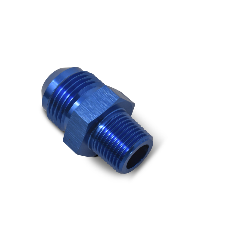 Russell Performance -6 AN to 1/4in NPT Straight Flare to Pipe (Blue) thumbnail 6