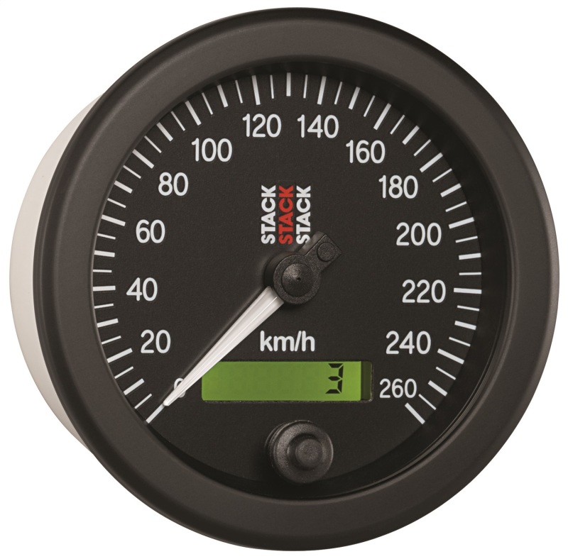 Autometer Stack 88mm 0-260 KM/H Electronic Speedometer - Black thumbnail 9