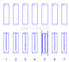 King Engine Bearings GMC 4.2 Vortec L6 (Size +0.030) Main Bearing Set thumbnail 6