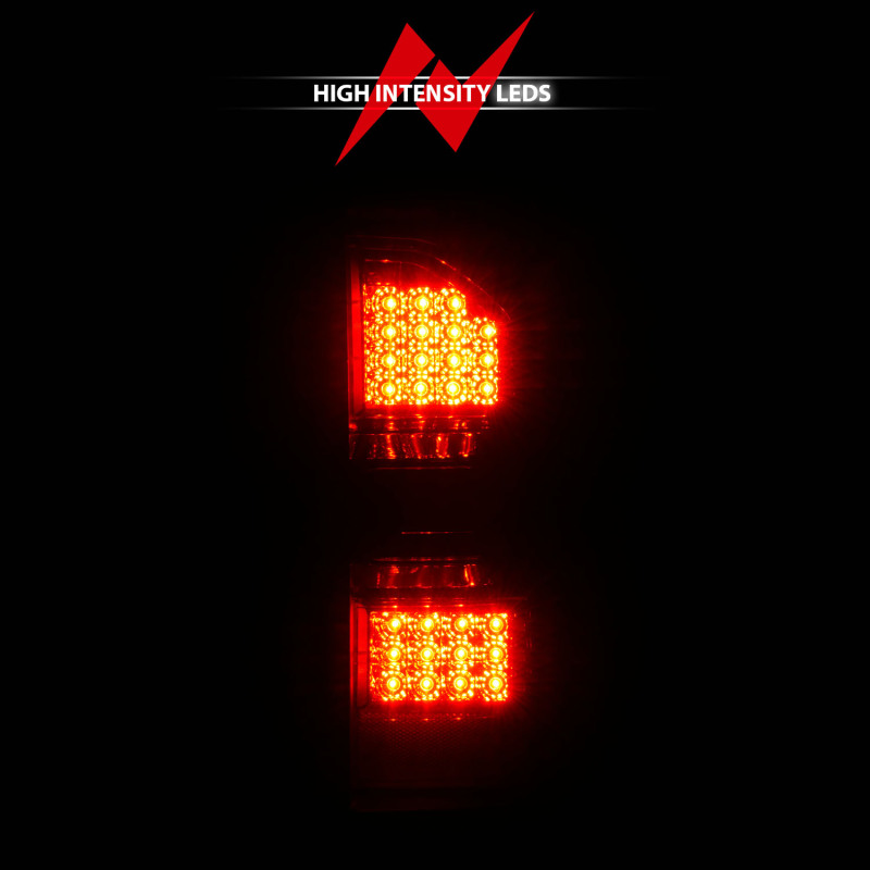 ANZO 2014-2018 GMC Sierra LED Tail Lights Black Housing Smoke Lens thumbnail 9