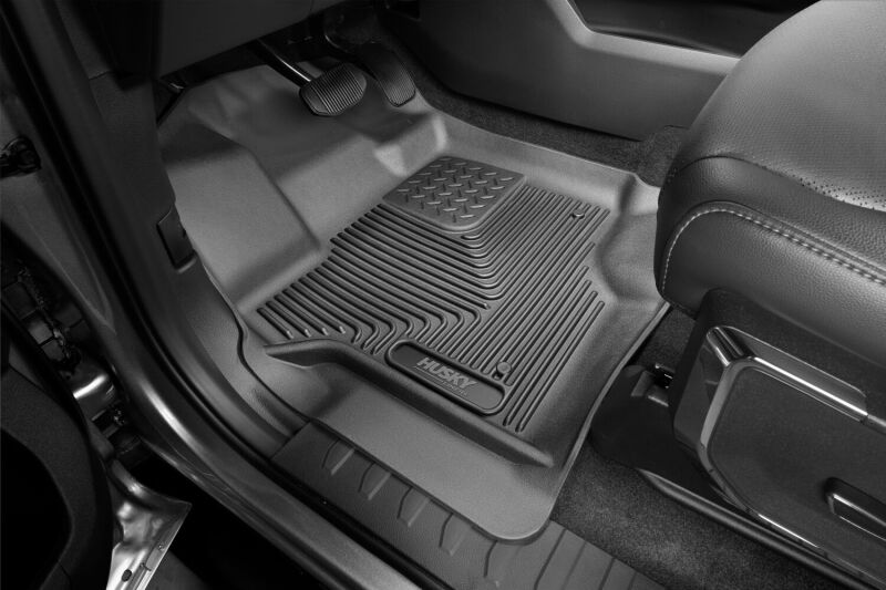 Husky Liners 21-23 Ford F-150 CC SC X-Act Contour Front & Second Row Seat Floor Liners - Black thumbnail 6