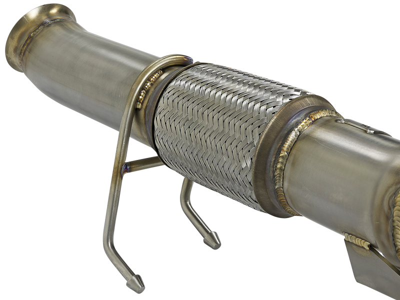 aFe Twisted Steel 3in. 304 SS Catted Series Downpipe 16-18 Ford Focus RS I4-2.3L (t) thumbnail 7