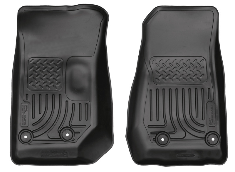 Husky Liners 14 Jeep Wrangler 2/4 Door Weatherbeater Black Front Floor Liners thumbnail 7