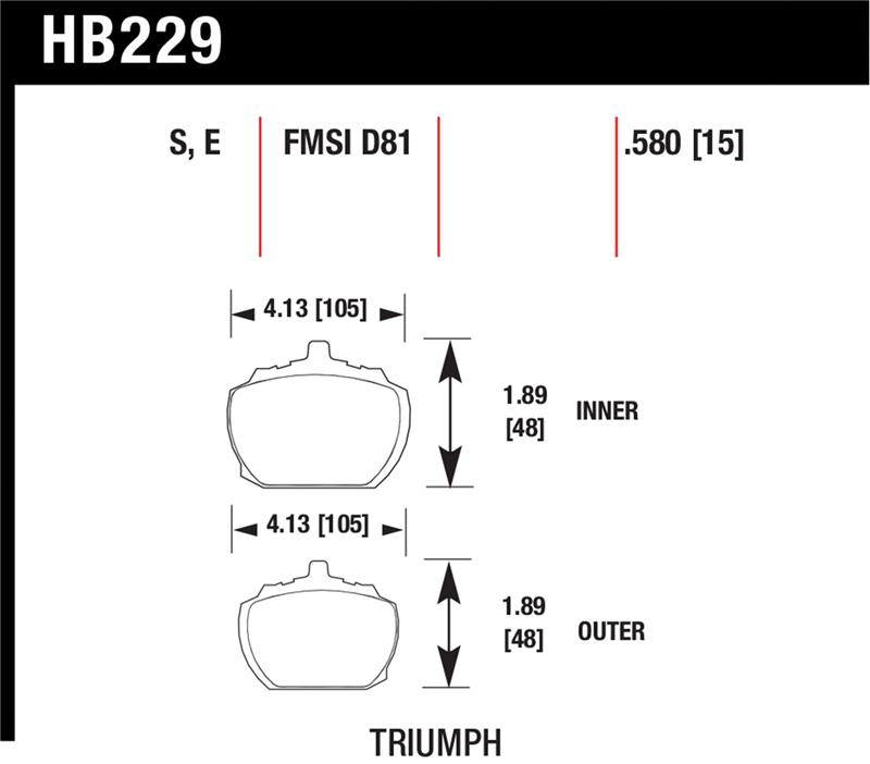 HAWK Blue 9012 Brake Pad Sets